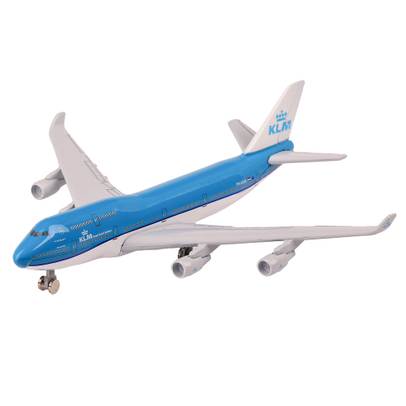 Jucarie avion Boeing 747 KLM din metal pentru copii