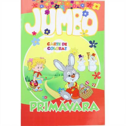 Jumbo carte de colorat - Primavara