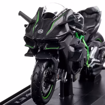 Kawasaki Ninja H2 R 2015, macheta motocicleta, scara 1:18, negru, Maisto
