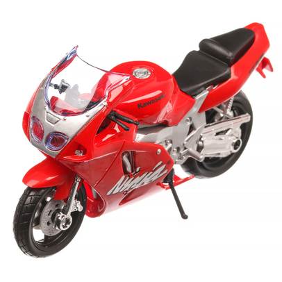 Kawasaki Ninja ZX7R 1994, macheta motocicleta, scara 1:18, rosu, Bburago-2