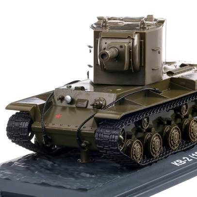 KV-2 TANK 1941 (KB-2), macheta vehicul militar scara 1:43, verde, Atlas