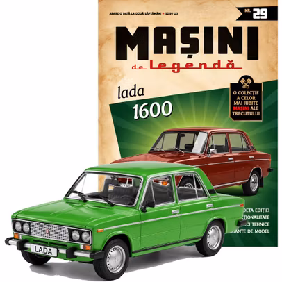 Masini de Legenda Relansare Nr.29 - Lada 1600 (2106) Verde - Macheta Auto 1:43 DeAgostini
