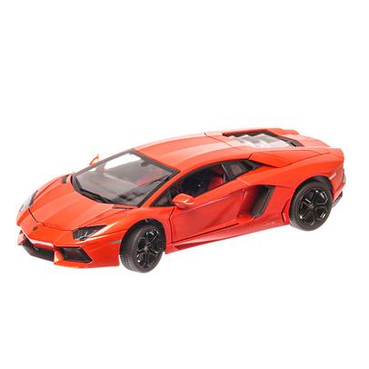Lamborghini Aventador SV 2015, macheta auto scara 1:18, portocaliu, window box, Rastar