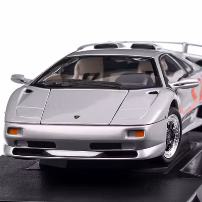 Lamborghini Diablo SV 1998, macheta auto  scara 1:18, argintiu, Welly