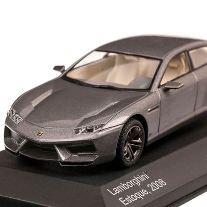 Lamborghini Estoque 2008, macheta auto scara 1:43, gri metalizat, White Box