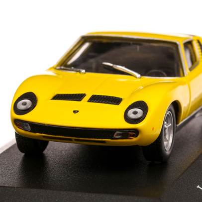 Lamborghini Miura P400 1966, macheta auto scara 1:43, galben, Atlas