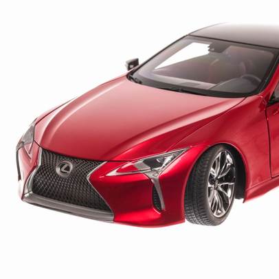 Lexus LC 500 2018, macheta auto scara 1:18, rosu inchis, window box, AUTOart