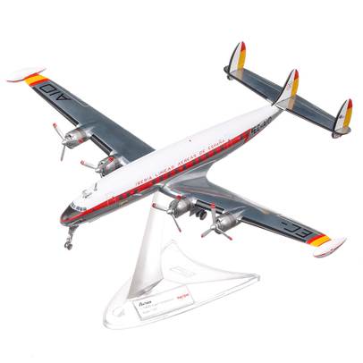 Lockheed L 1049G Super Constellation  EC AIO Nina Iberia, macheta avion, scara 1:200, alb cu rosu, Herpa