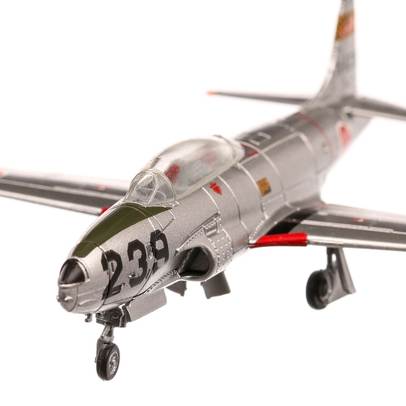 Lockheed T-33A Japan Air Self Defense 1948, macheta avion, scara 1:100, argintiu, Atlas