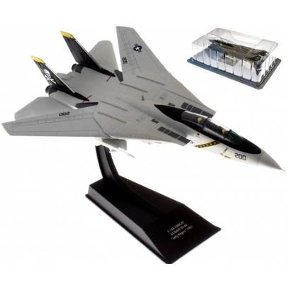 Lockheed F-14A Tomcat US Navy VF-84 Jolly Rogers 1981, macheta avion scara 1:100, gri, Atlas