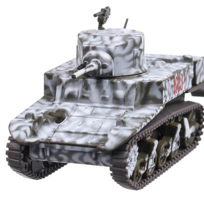 M5A1 Stuart 1944, macheta vehicul militar, scara 1:72, camuflaj de iarna, Magazine Models