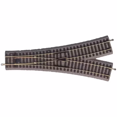 Macaz Tip Y PIKO HO 55426 cu Terasament – Ramificare Simetrică pentru Machete Feroviare