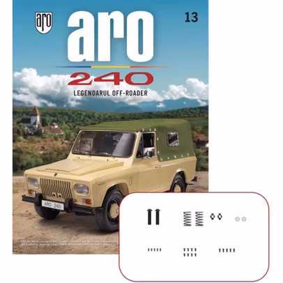 Macheta ARO 240 kit construibil 1:8 Hachette ed.2025 nr. 13 - revista cu piese