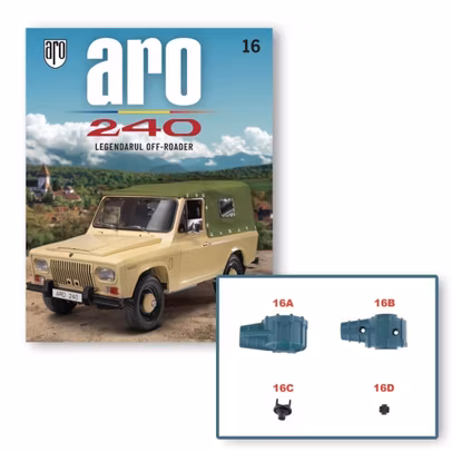 Macheta ARO 240 kit construibil 1:8 Hachette ed.2025 nr. 16
