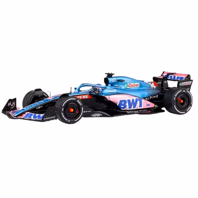 Macheta auto Alpine A522 F1 Alonso GP Monaco 2022 blue 1:18