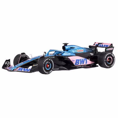 Macheta auto Alpine A523 varianta blue 2023 scara 1:18