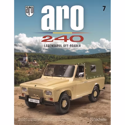 Macheta auto ARO 240 kit construibil 1:8 Hachette ed.2025 nr. 7 - revista
