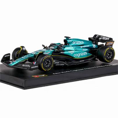 Macheta auto Aston Martin AMR23 F1 casca pilot #18 L.Stroll 2023 1:43