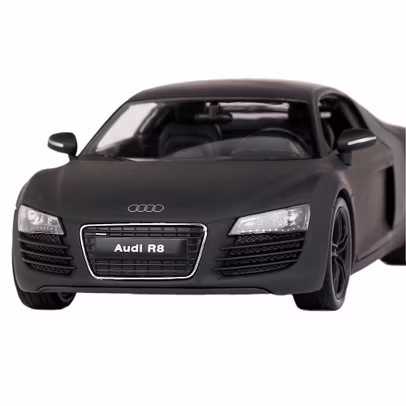 Macheta auto Audi R8 V10 Coupe 2017 negru mat 1:24