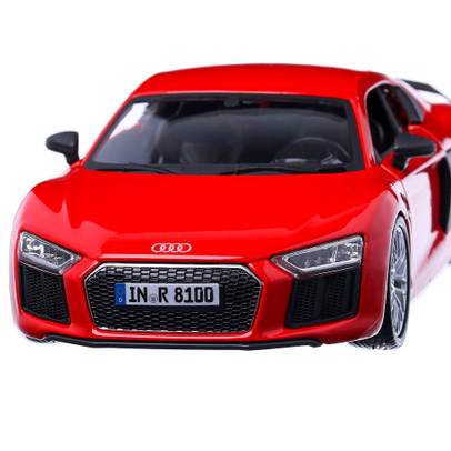 Macheta auto Audi R8 V10 Plus 2017, scara 1:24, rosu, Maisto