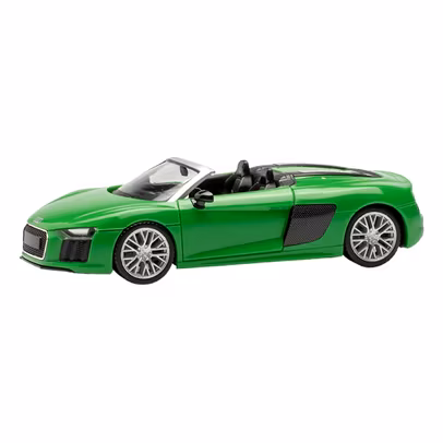 Macheta auto Audi R8 V10 Spyder verde 1-87 Herpa