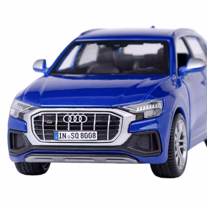 Macheta auto Audi SQ8 2020 albastru 1-32 Bburago