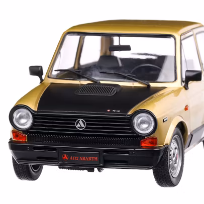 Macheta auto Autobianchi A112 Mk.5 Abarth 1980, scara 1:18, bronz metalizat, Solido