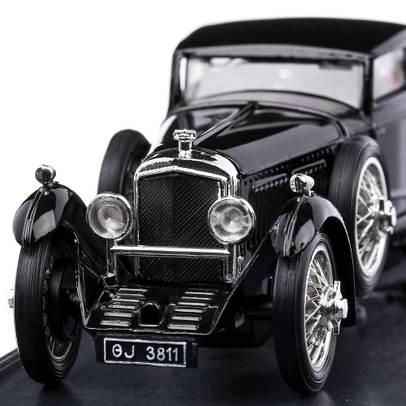 Macheta auto Bentley Speed SIX Bleu Train Match 1928, scara 1:43, negru, Brumm