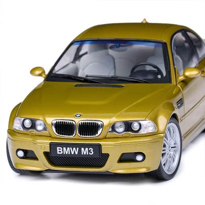 Macheta auto BMW M3 Coupe (E46) 2000, scara 1:18, auriu, Solido