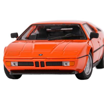 Macheta auto BMW M1 (E26) 1987 portocaliu 1:24
