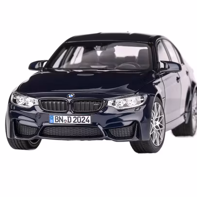 Macheta auto BMW M3 Competition  F80 2017 albastru 1:18