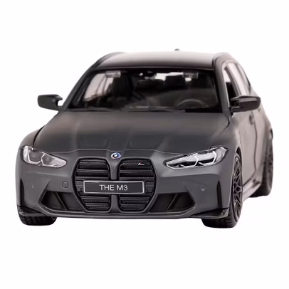 Macheta auto BMW M3 Touring M Performance G81 2023 Matt Grey scara 1:24 Burago