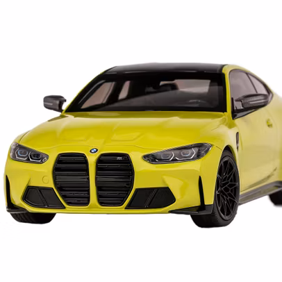 Macheta auto BMW M4 Coupe 2020 galben 1:18