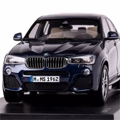 Macheta auto BMW X4 (F26) 2015 scara 1:18 albastru