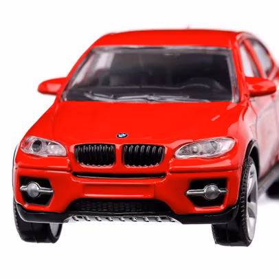 Macheta auto BMW X6 2009 scara 1:43 rosu Rastar