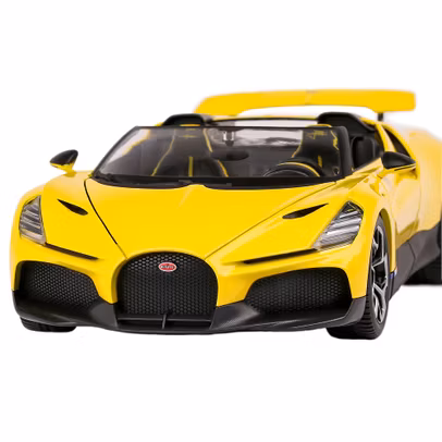 Macheta auto Bugatti W16 Mistral 2023 galben 1:18-3