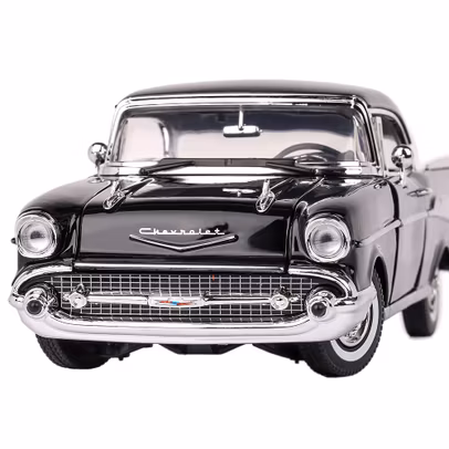 Macheta auto Chevrolet Bel Air 1957 negru 1:18