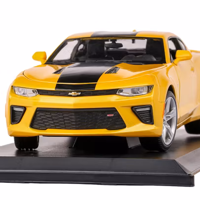 Macheta auto Chevrolet Camaro SS 2016 galben 1:18