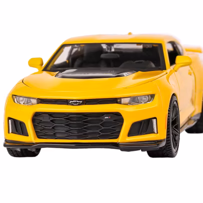 Macheta Chevrolet Camaro ZL1 2017 – galben – scara 1:24 – Maisto - vedere din fata