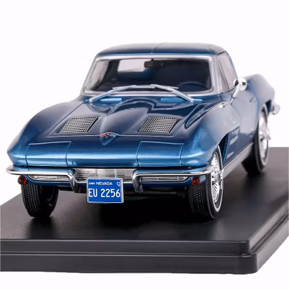 Macheta auto Chevrolet Corvette C2 Stingray 1963 bleu 1:24 WhiteBox
