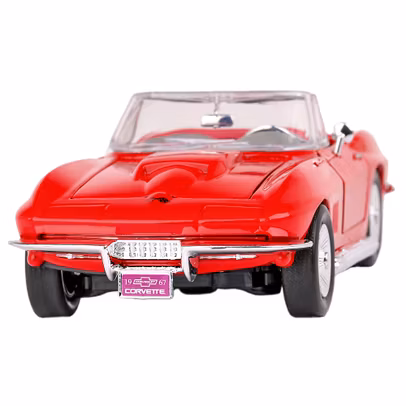 Macheta auto Chevrolet Corvette Stingray Convertible C2 1967 rosu 1:24 Motor Max