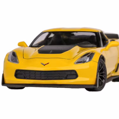 Macheta auto Chevrolet Corvette Z06 2017 galben 1:24