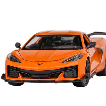 Macheta auto Chevrolet Corvette Z06 2017 portocaliu 1:24