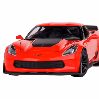 Macheta auto Chevrolet Corvette Z06 2017 rosu 1:24