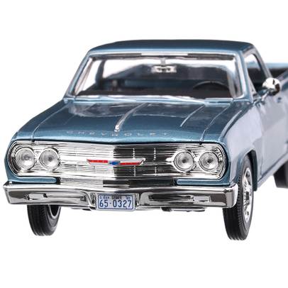 Macheta auto Chevrolet El camino 1965 scara 1:24 albastru Maisto