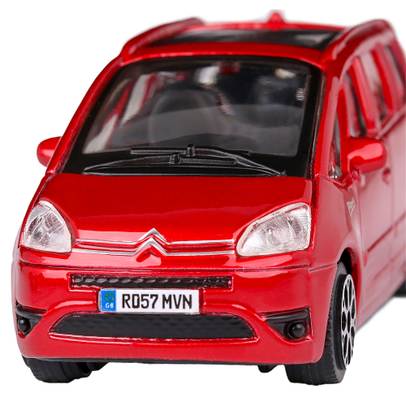Macheta auto Citroen C4 Picasso 2011 scara 1:43 rosu Bburago