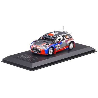 Macheta auto Citroen DS3 RRC 2013, 1:43, negru cu arginitiu, IXO Premium