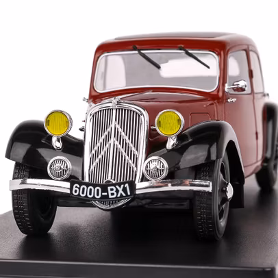 Macheta auto Citroen Traction Avant 7A 1934 visiniu cu negru 1:24-2