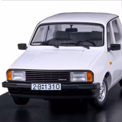 Macheta auto Dacia 1310 L 1993 alb 1:18 – Triple 9 – Editie Limitata - vedere din fata