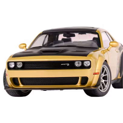 Macheta auto Dodge Challenger Widebody Gold 2020 scara 1-18